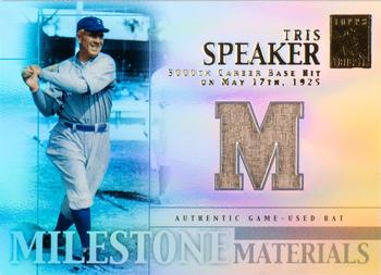 2002 Topps Tribute - Milestone Materials #MIM-TSP Tris Speaker Front