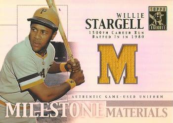 2002 Topps Tribute - Milestone Materials #MIM-WS Willie Stargell Front