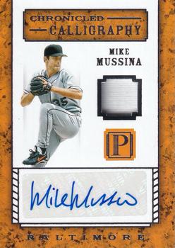 2016 Panini Pantheon - Chronicled Calligraphy #CC-MM Mike Mussina Front