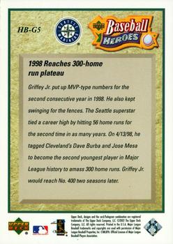 2002 UD Authentics - Heroes of Baseball #HB-G5 Ken Griffey Jr. Back