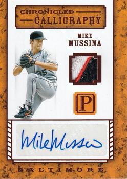 2016 Panini Pantheon - Chronicled Calligraphy Bronze #CC-MM Mike Mussina Front