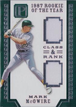 2016 Panini Pantheon - Class and Rank #CR-MM Mark McGwire Front