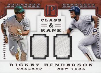 2016 Panini Pantheon - Class and Rank Duals #CRD-RH Rickey Henderson Front