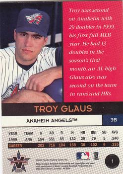 2000 Pacific Vanguard #1 Troy Glaus Back