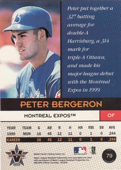 2000 Pacific Vanguard #79 Peter Bergeron Back