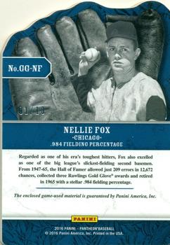 2016 Panini Pantheon - Gallant Gloves Bronze #GG-NF Nellie Fox Back