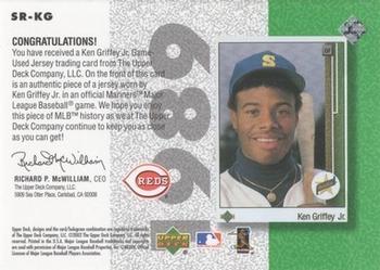 2002 UD Authentics - Retro Star Rookie Jerseys #SR-KG Ken Griffey Jr.  Back