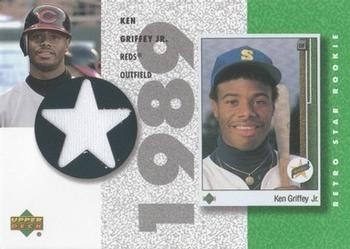2002 UD Authentics - Retro Star Rookie Jerseys #SR-KG Ken Griffey Jr.  Front