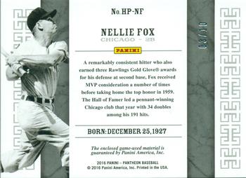 2016 Panini Pantheon - Honored and Privileged Bronze #HP-NF Nellie Fox Back