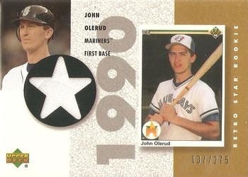 2002 UD Authentics - Retro Star Rookie Jerseys Gold #SR-JO John Olerud  Front