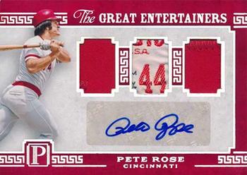 2016 Panini Pantheon - The Great Entertainers Holo Silver #TGE-PR Pete Rose Front