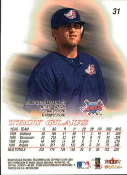 2000 SkyBox #31 Troy Glaus Back