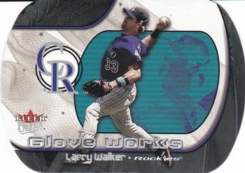 2002 Ultra - Glove Works #4GW Larry Walker  Front