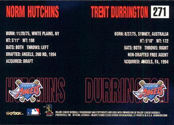 2000 SkyBox Dominion #271 Norm Hutchins / Trent Durrington Back