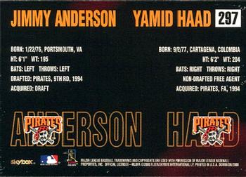2000 SkyBox Dominion #297 Jimmy Anderson / Yamid Haad Back