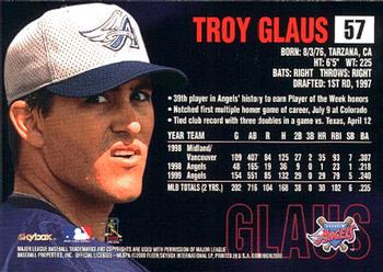 2000 SkyBox Dominion #57 Troy Glaus Back