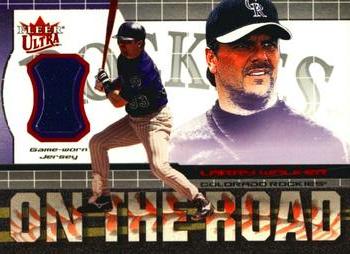 2002 Ultra - On the Road Game Jersey #NNO Larry Walker  Front