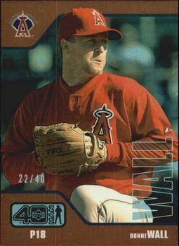 2002 Upper Deck 40-Man - Electric Rainbow #34 Donne Wall  Front