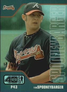 2002 Upper Deck 40-Man - Electric Rainbow #499 Tim Spooneybarger  Front
