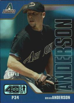 2002 Upper Deck 40-Man - Electric Rainbow #643 Brian Anderson  Front