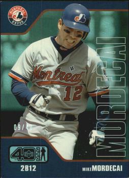 2002 Upper Deck 40-Man - Electric Rainbow #730 Mike Mordecai  Front