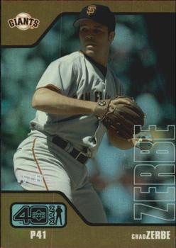 2002 Upper Deck 40-Man - Electric Rainbow #756 Chad Zerbe  Front