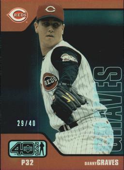 2002 Upper Deck 40-Man - Electric Rainbow #955 Danny Graves  Front