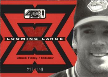 2002 Upper Deck 40-Man - Looming Large #L-CF Chuck Finley  Front