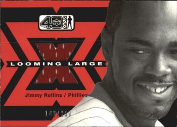 2002 Upper Deck 40-Man - Looming Large #L-JR Jimmy Rollins  Front