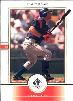 2000 SP Authentic #14 Jim Thome Front