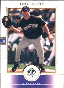 2000 SP Authentic #89 Todd Helton Front
