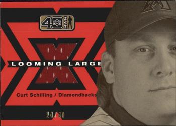 2002 Upper Deck 40-Man - Looming Large Gold #L-CS Curt Schilling  Front