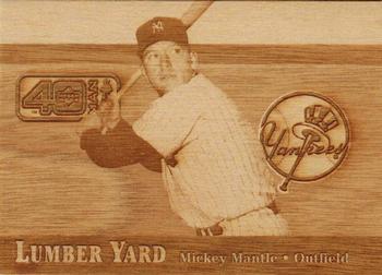 2002 Upper Deck 40-Man - Lumber Yard #LY8 Mickey Mantle  Front