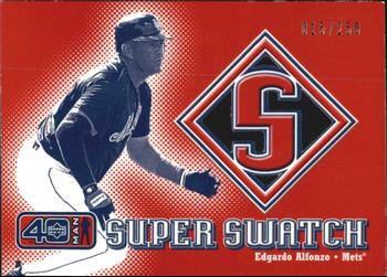 2002 Upper Deck 40-Man - Super Swatch #S-EA Edgardo Alfonzo  Front