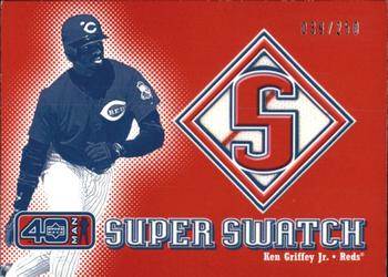 2002 Upper Deck 40-Man - Super Swatch #S-KG Ken Griffey Jr. Batting  Front