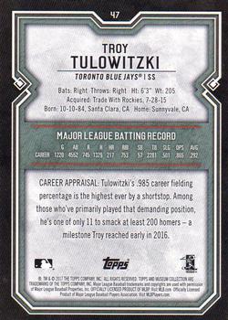 2017 Topps Museum Collection #47 Troy Tulowitzki Back
