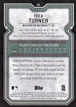 2017 Topps Museum Collection #53 Trea Turner Back