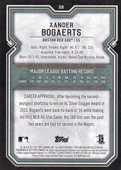 2017 Topps Museum Collection #58 Xander Bogaerts Back