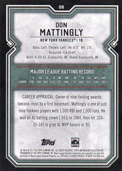 2017 Topps Museum Collection #80 Don Mattingly Back