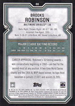 2017 Topps Museum Collection #88 Brooks Robinson Back