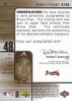 2000 SPx #116 Bruce Chen Back