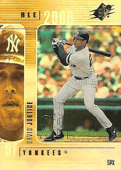 2000 SPx #181 David Justice Front