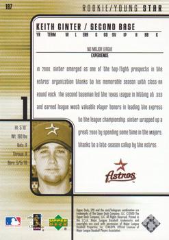 2000 SPx #187 Keith Ginter Back