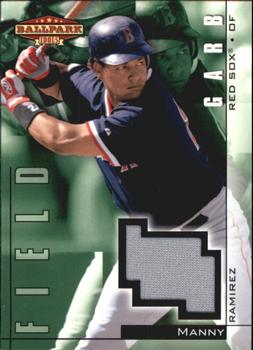 2002 Upper Deck Ballpark Idols - Field Garb Jerseys #FG-MR Manny Ramirez  Front