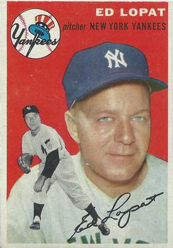 1954 Topps Canadian #5 Ed Lopat Front