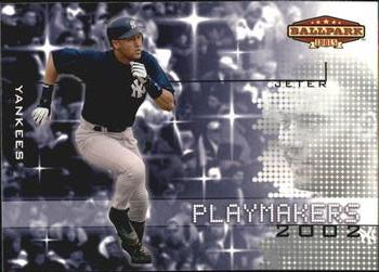 2002 Upper Deck Ballpark Idols - Playmakers #P4 Derek Jeter  Front