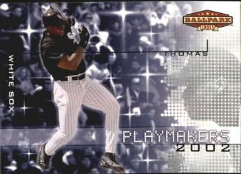 2002 Upper Deck Ballpark Idols - Playmakers #P8 Frank Thomas  Front