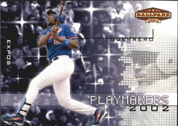 2002 Upper Deck Ballpark Idols - Playmakers #P12 Vladimir Guerrero  Front