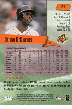 2000 Stadium Club #23 Delino DeShields Back