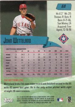 2000 Stadium Club #68 John Wetteland Back